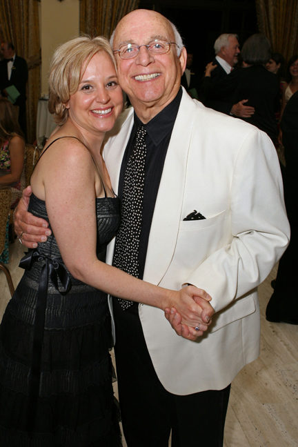 New Chamber president Antonia Balfour tangos with re-elected honorary mayor Gavin MacLeod.