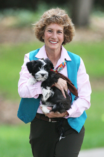 Janet Turner with her dog Kipling. Rich Schmitt/Staff Photographer